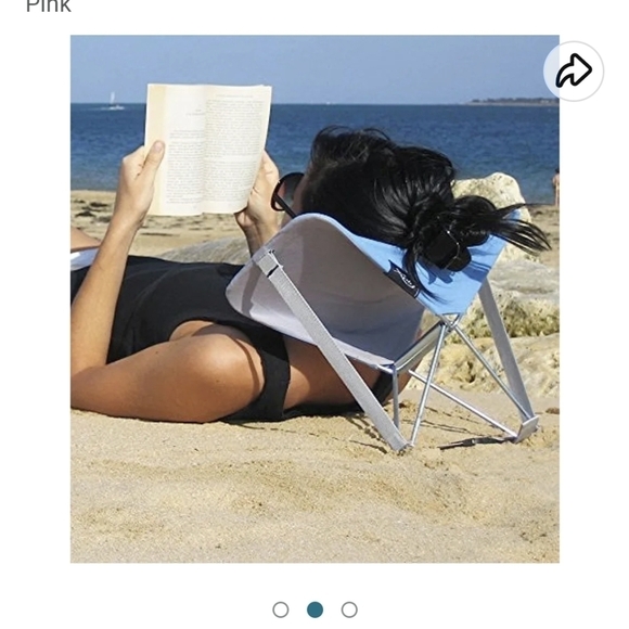Beach rest by y -ply portable, back, foot, neck rest, Red New in box - Picture 11 of 14